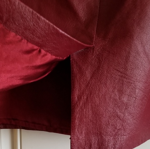 💎 100% leather skirt. Size 24P - Picture 3 of 7